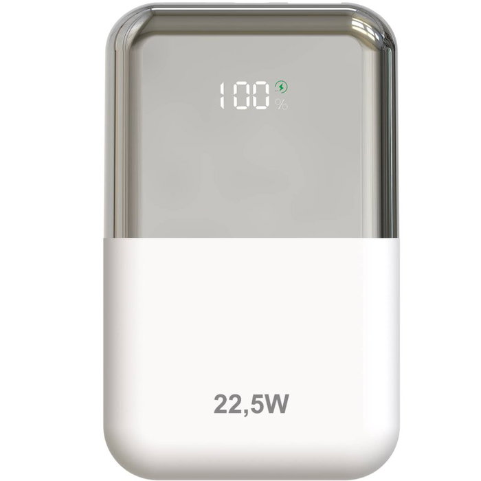 Leotec Power Bank 10000mAh 22.5W Blanco/Plata LEPOW22W10WS Leotec Power Bank 10000mAh 22.5W Blanco/Plata LEPOW22W10WS
